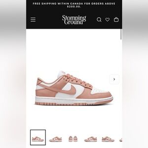 Women’s “rose whisper” dunks